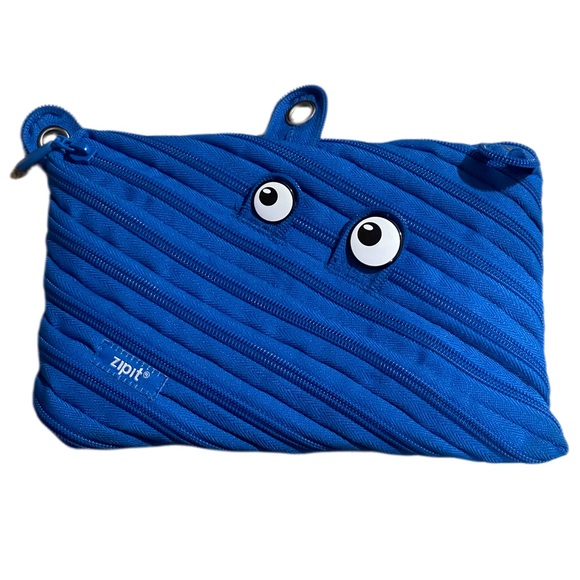 Zipit Monster 3-Ring Pencil Case, Royal Blue - Picture 2 of 5